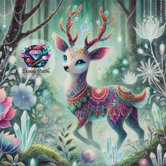 Diamond Painting Kristallwald-Wächter ©finira_artist - 70x70cm mit 270 Farben