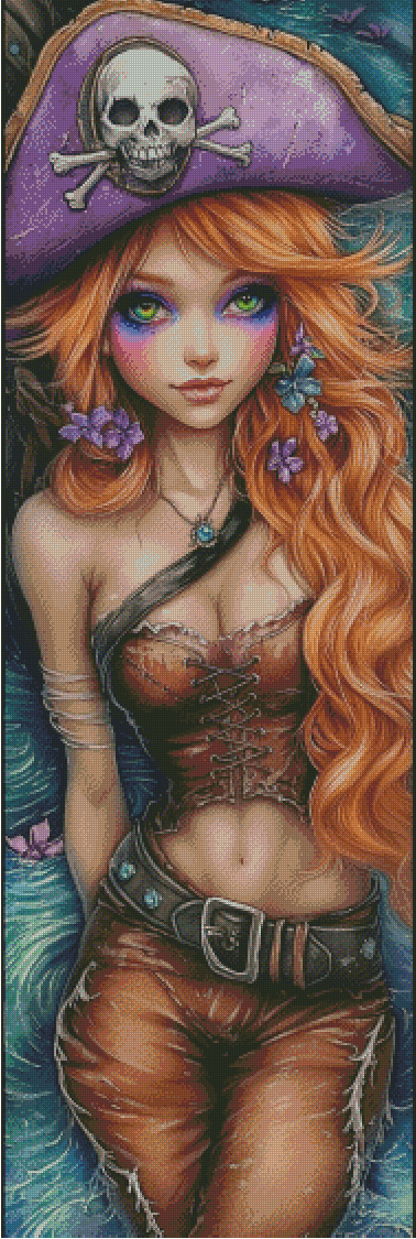 Diamond Painting Das Lied der orangenen See von Trudis_ai_art