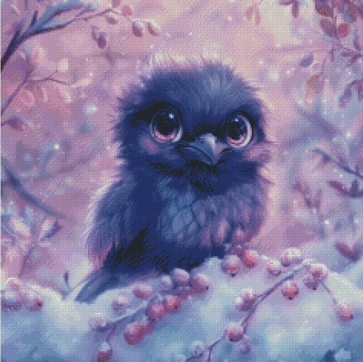 Diamond Painting Schneefeder von Traumpixxel