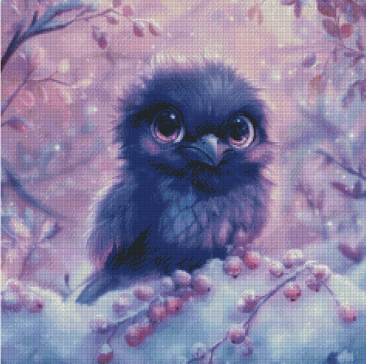 Diamond Painting Schneefeder von Traumpixxel