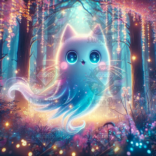 Diamond Painting Spooky Cat ©Lexxy Ai