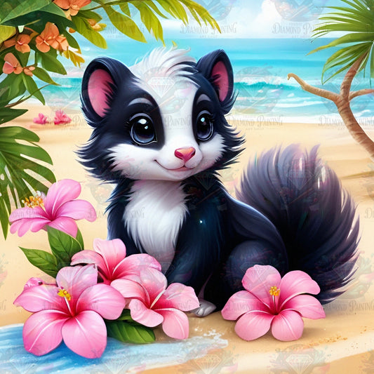 Sweet Beach Holiday Skunk ©linchens_bunte_welt