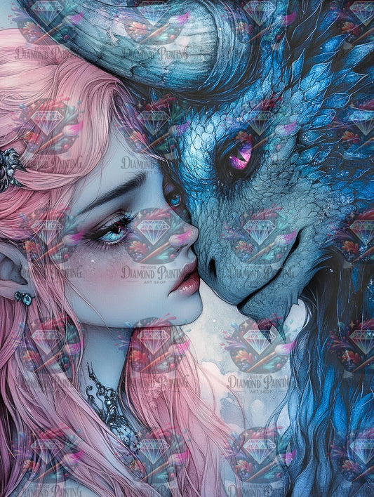 Diamond Painting Vertrauen im Schatten von Trudis_ai_art