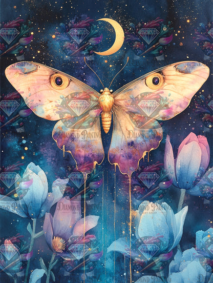 Diamond Painting Traum der Nachtblüte von Trudis_ai_art