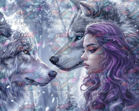 Diamond Painting Flüstern des Schicksals ©trudis_ai_art
