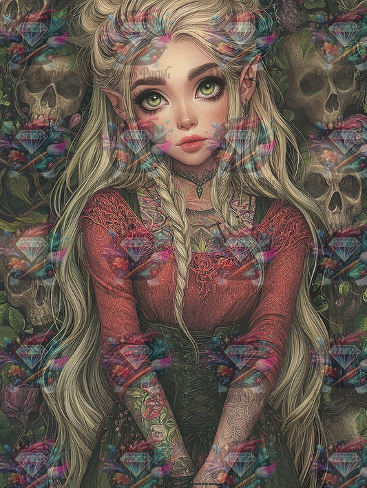 Diamond Painting Sanftmut im Schattenwald von Trudis_ai_art