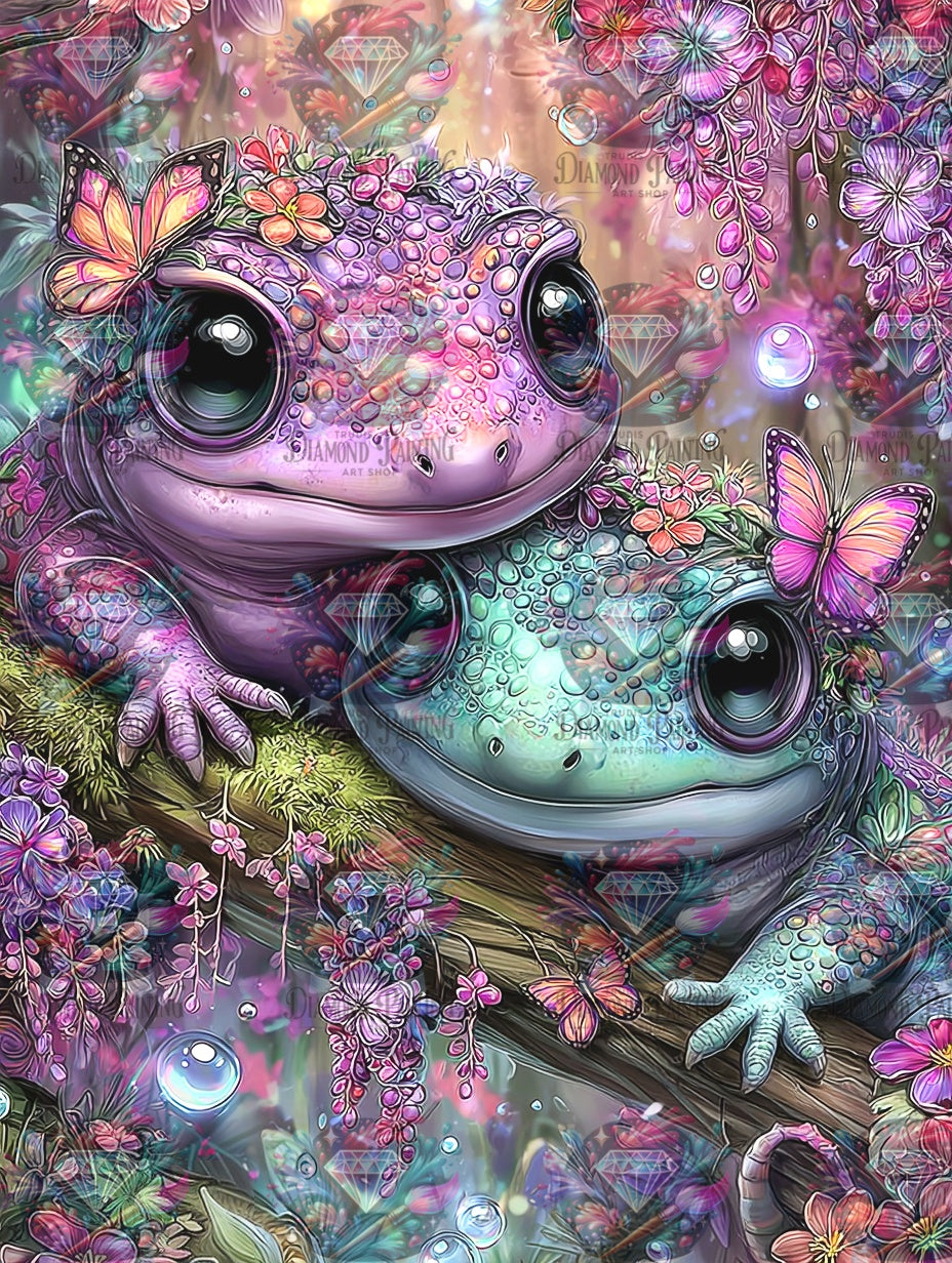 Diamond Painting Zwei Seelen aus Moos und Licht von Trudis_ai_art