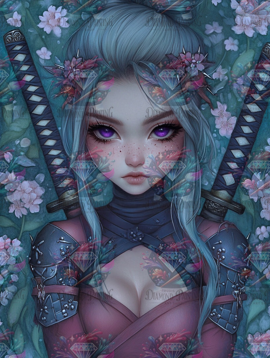 Diamond Painting Sakura - die Blüte des Schattens von Trudis_ai_art