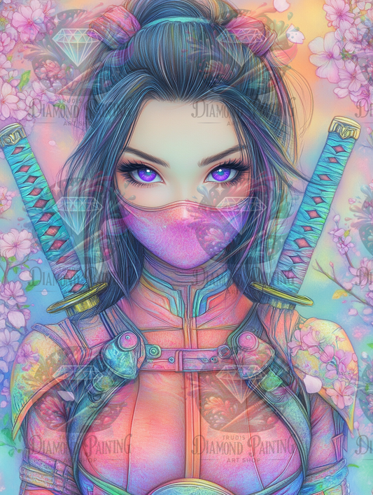 Diamond Painting Shinobi der tausend Farben ©trudis_ai_art
