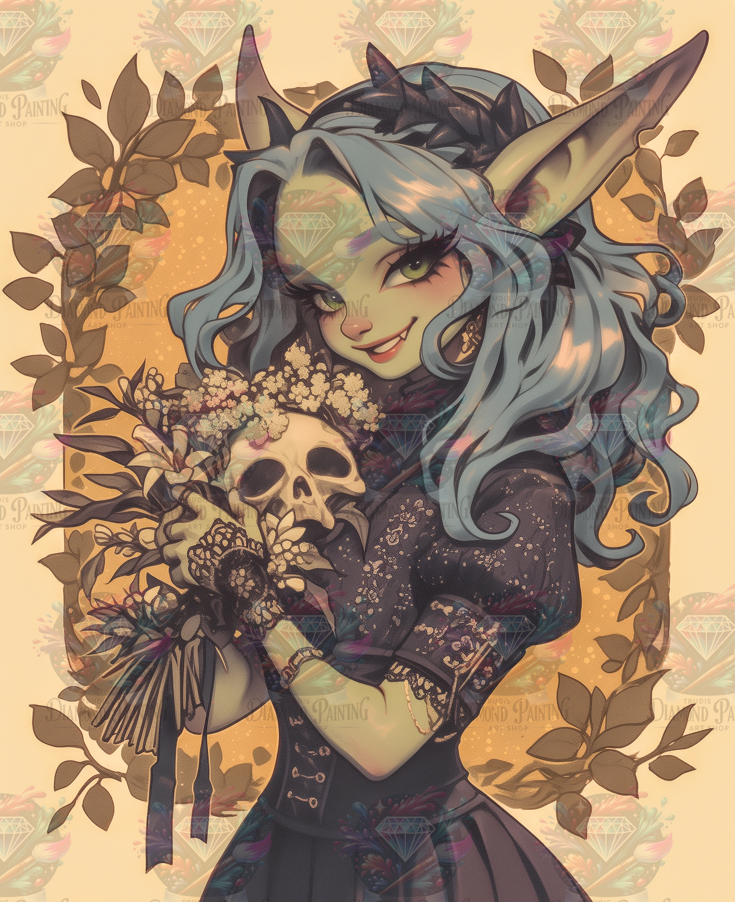 Diamond Painting A Goblin's Bouquet ©salzkatze.ai