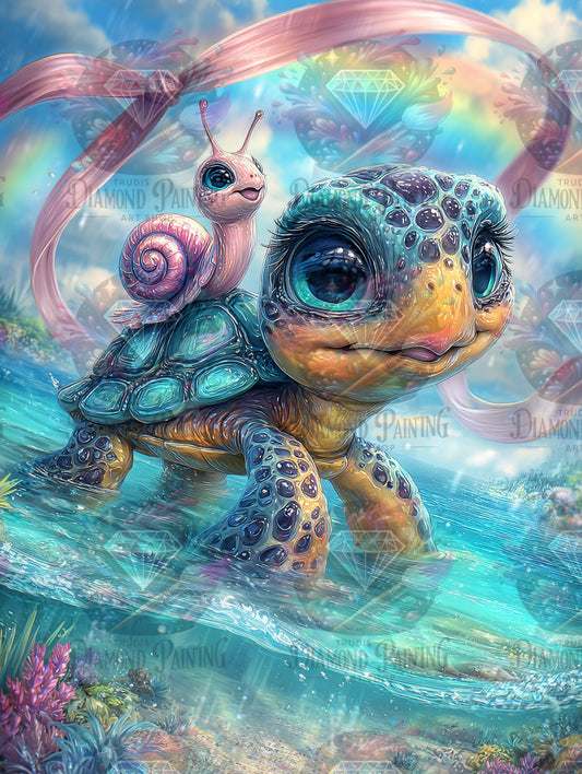 Diamond Painting Gefährten der Gezeiten ©trudis_ai_art