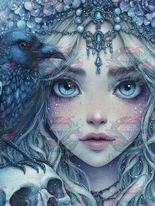 Diamond Painting Rabenflüstern ©trudis_ai_art
