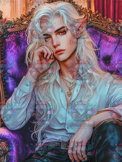 Diamond Painting Vareth - Hüter der zeitlosen Nacht von Trudis_ai_art