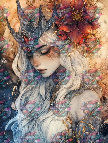 Diamond Painting Im Gold der Vergängnis von Trudis_ai_art