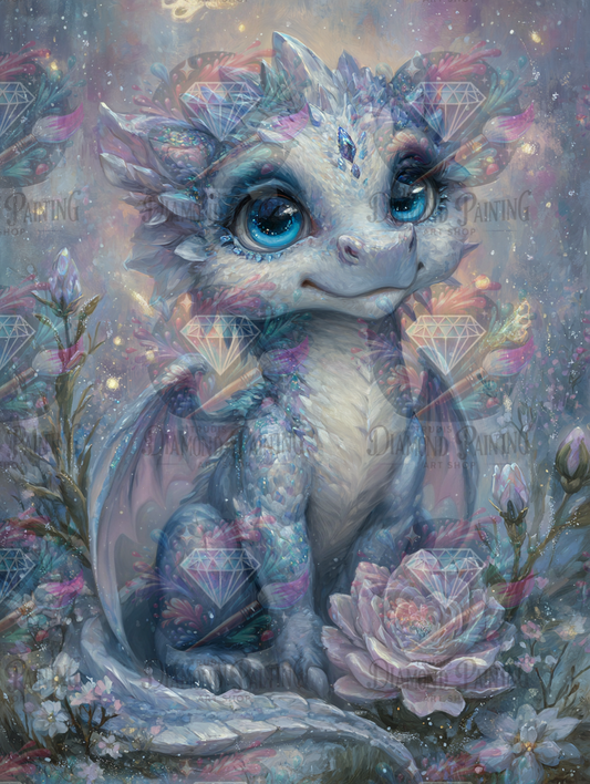 Diamond Painting Saphira Frostblüte ©trudis_ai_art