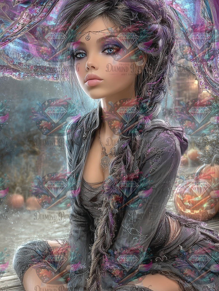 Diamond Painting Elara am Tor der Nacht von Elly_A.I