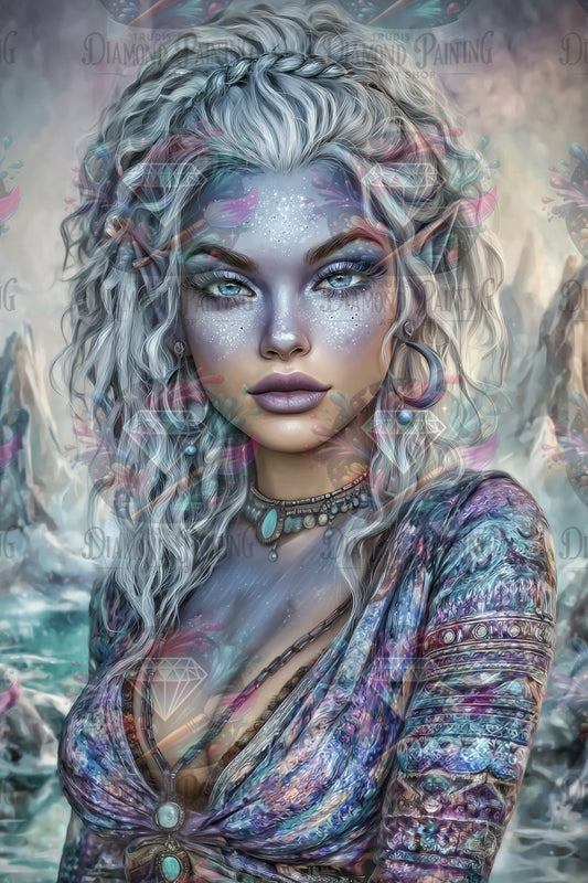 Diamond Painting Siranya, Tochter der Tiefsee ©trudis_ai_art