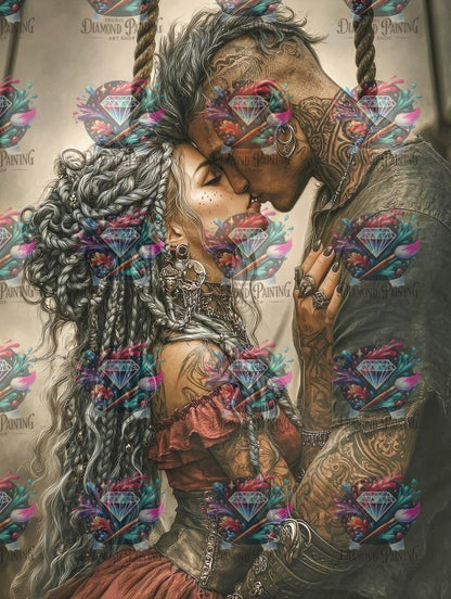 Diamond Painting Knoten aus Nähe von Sandrietta_ai