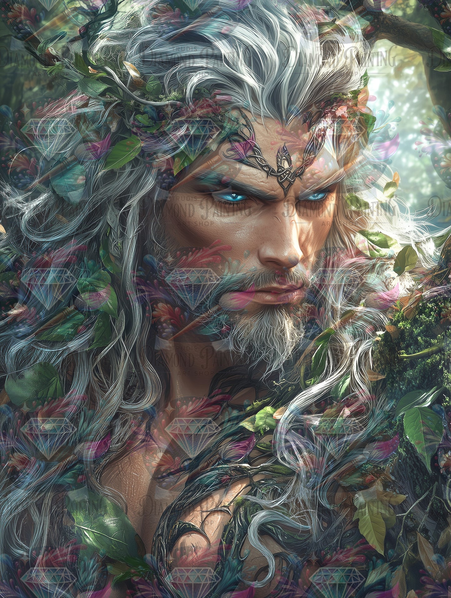 Diamond Painting Wächter der alten Zeit ©trudis_ai_art